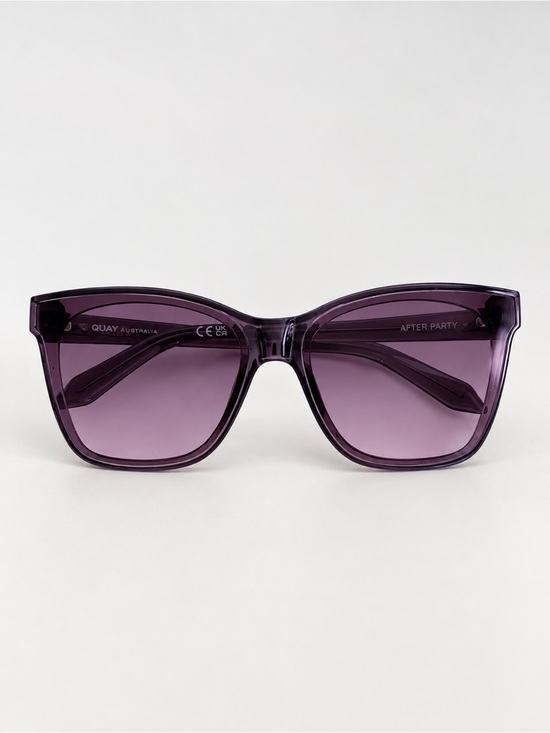 Quay Australia Accessories - QUAY After Party Purple Oversized Cat Eye Sunglasses NWT